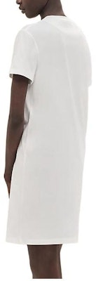 HERMES FW23 Solid Color Embroidered Straight Short-Sleeve Dress White H3H4508DL90 Lookbook HERMES FW23 Solid Color Embroidered Straight Short-Sleeve Dress White H3H4508DL90