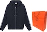Shop Sudadera con Capucha Negra de Rayas HERMES FW23 Manga Larga. H367770HA02