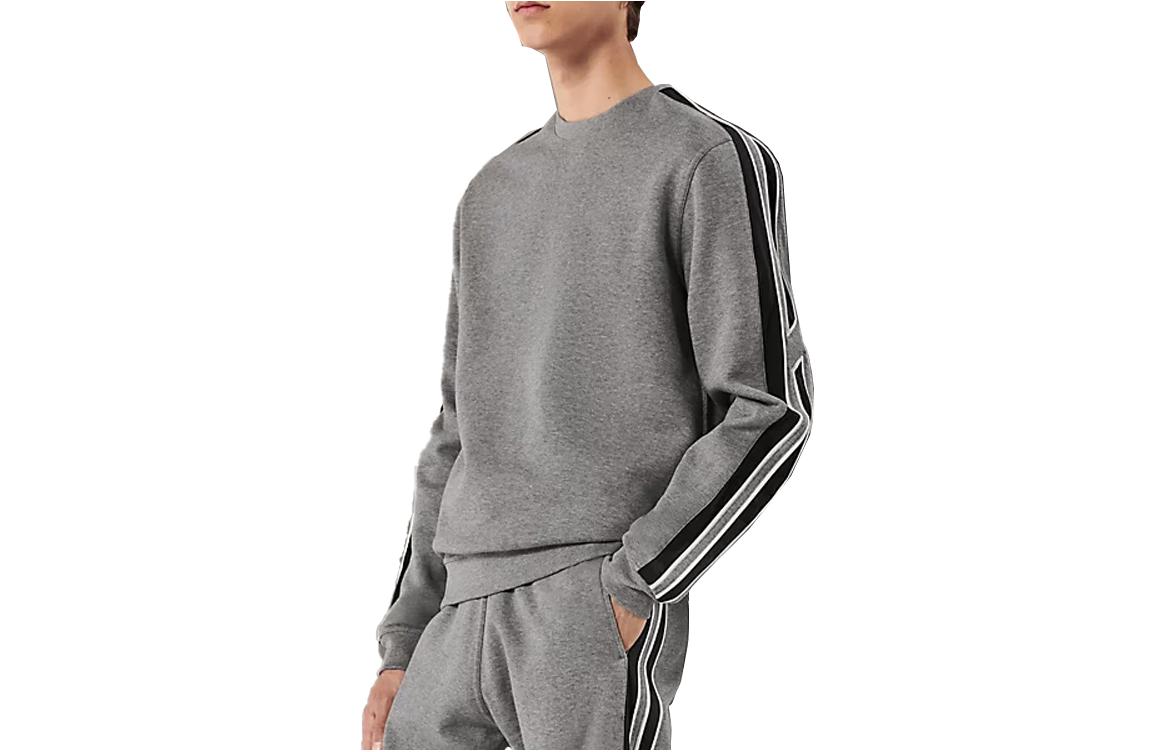 HERMES FW23 Striped Print Crewneck Pullover Sweatshirt H367760HA76