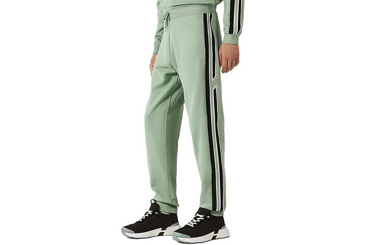 Order HERMES FW23條紋印花抽繩休閒長褲藍色男款。 H367780HA4M