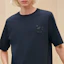 Purchase 爱马仕 FW24 海军蓝圆领休闲T恤。 H467940HA01