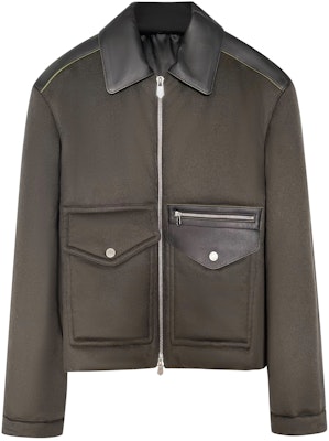 HERMES FW24 Black Leather Zip-Up Jacket with Collar and Long Sleeves for Men. H462000HA11 Order HERMES FW24 Black Leather Zip-Up Jacket with Collar and Long Sleeves for Men. H462000HA11