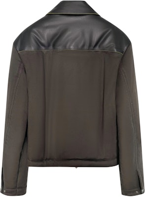 HERMES FW24 Black Leather Zip-Up Jacket with Collar and Long Sleeves for Men. H462000HA11 Lookbook HERMES FW24 Black Leather Zip-Up Jacket with Collar and Long Sleeves for Men. H462000HA11