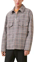 Hermes FW24 Checkered Full-Print Zip Pocket Jacket - Gray H462320HD5Y Hermes FW24 Checkered Full-Print Zip Pocket Jacket - Gray H462320HD5Y