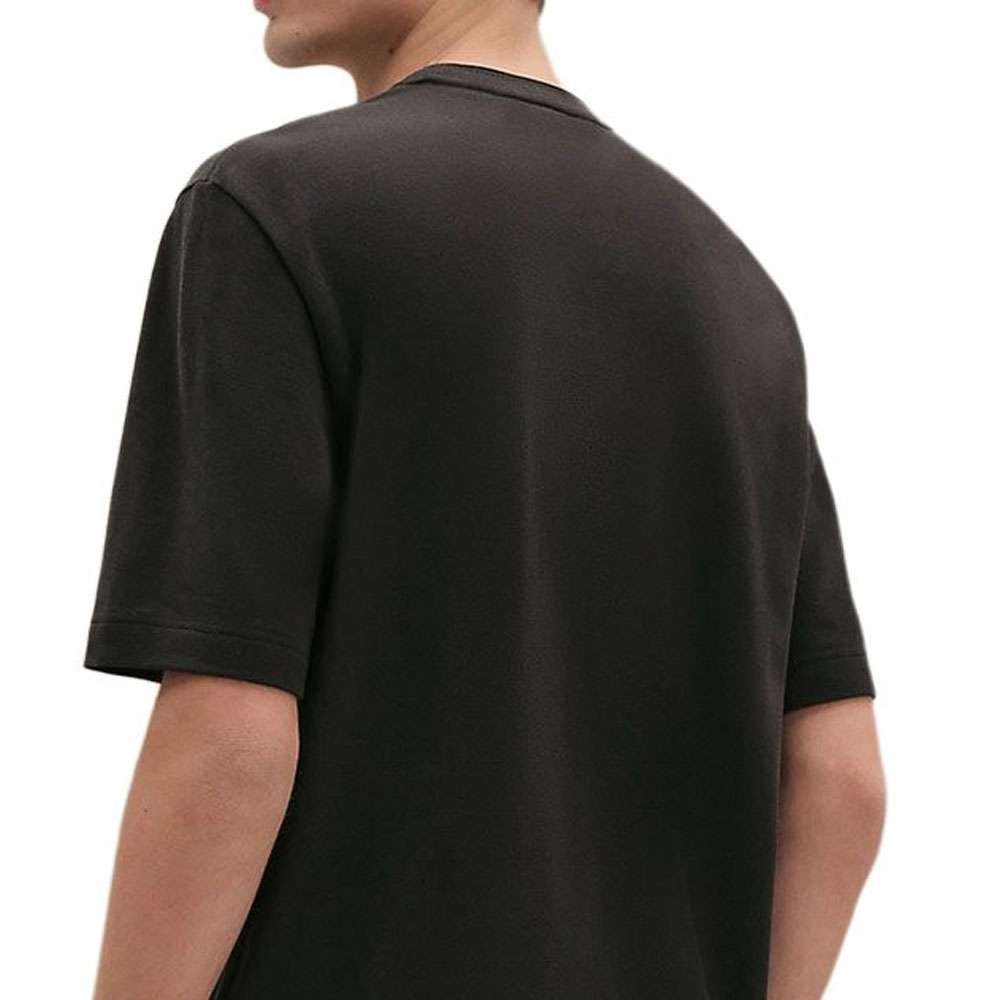 Details for HERMES FW25 Kemeja-T Leher Bulat Kapas Hijau Chrome. H567825HA22