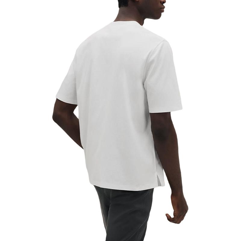 Shop 爱马仕 FW25 棉质圆领刺绣短袖T恤 H567805HA90