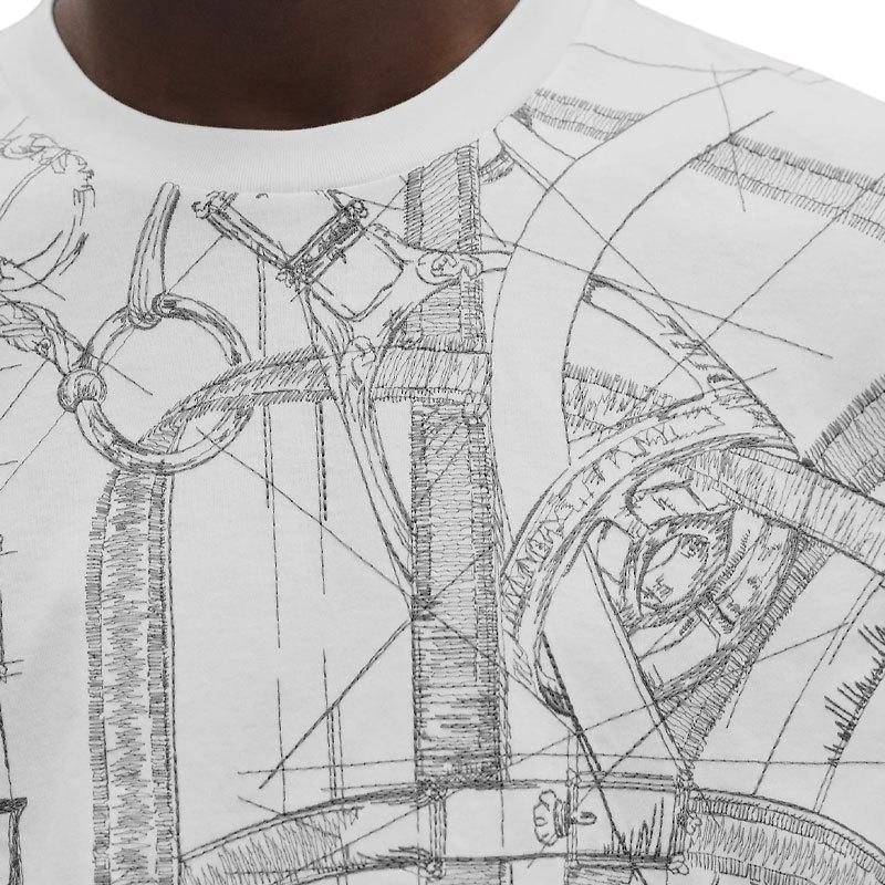 Details for 爱马仕 FW25 棉质圆领刺绣短袖T恤 H567805HA90