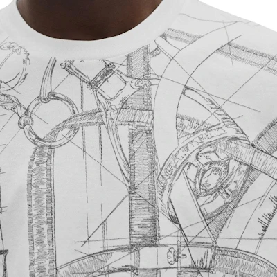 爱马仕 FW25 棉质圆领刺绣短袖T恤 H567805HA90 Details for 爱马仕 FW25 棉质圆领刺绣短袖T恤 H567805HA90