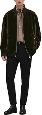 HERMES FW25 Dual Slider Zip-Up Stand Collar Jacket for Men. H562387HL38 Order HERMES FW25 Dual Slider Zip-Up Stand Collar Jacket for Men. H562387HL38