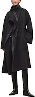 HERMES FW25 Unisex Reversible Blanket Coat with Stand Collar and Side Pockets. H5H0118DAFV HERMES FW25 Unisex Reversible Blanket Coat with Stand Collar and Side Pockets. H5H0118DAFV