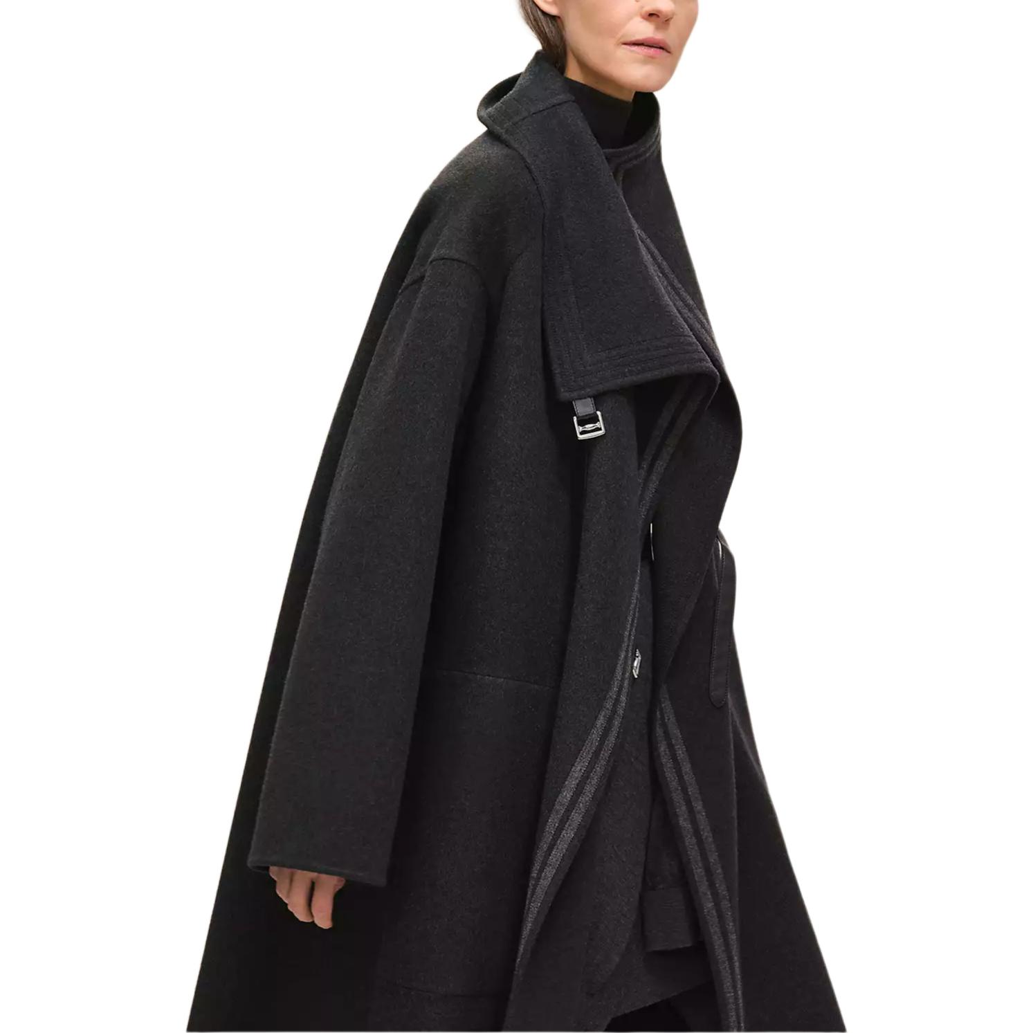 Purchase HERMES FW25 Unisex Reversible Blanket Coat with Stand Collar and Side Pockets. H5H0118DAFV