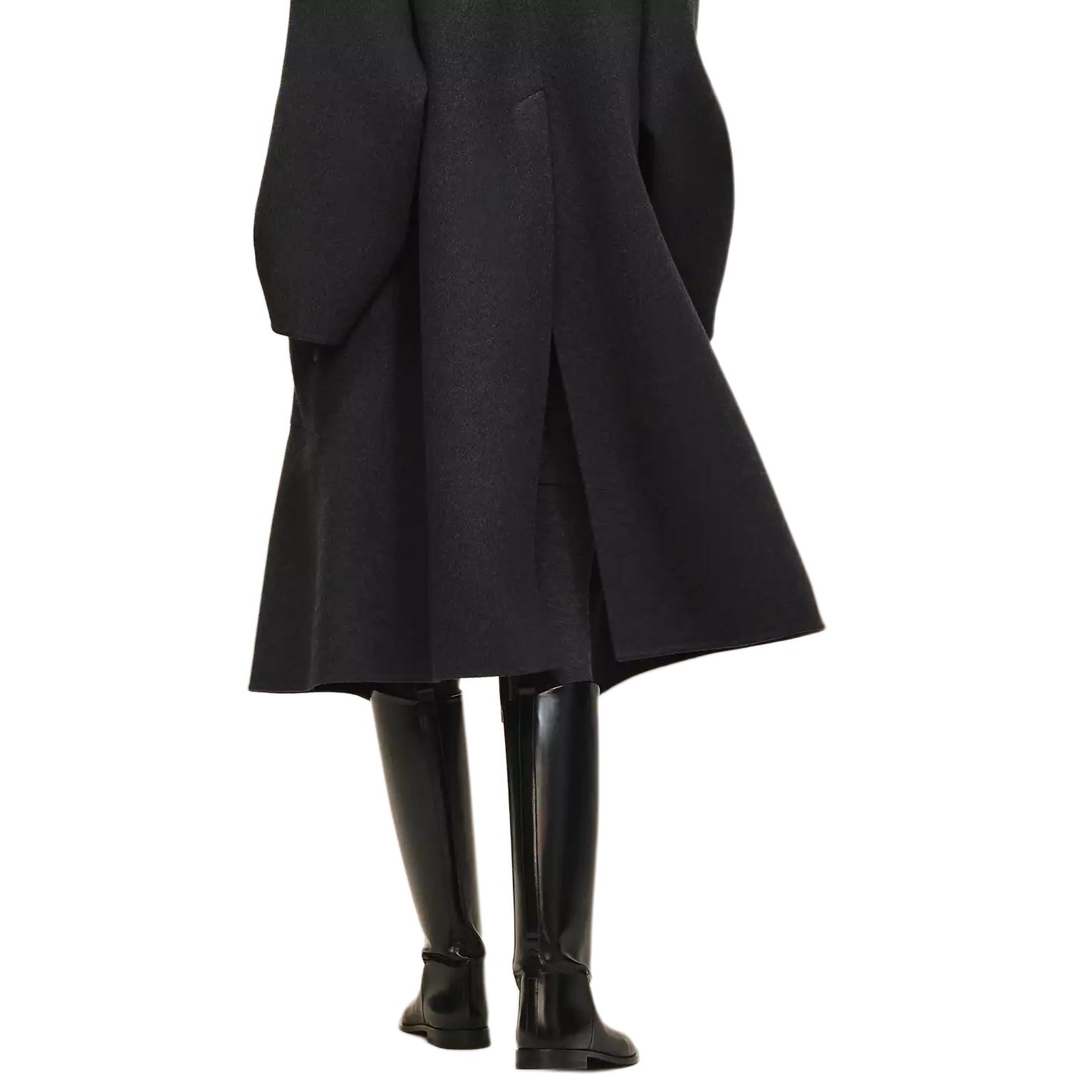 Details for HERMES FW25 Unisex Reversible Blanket Coat with Stand Collar and Side Pockets. H5H0118DAFV