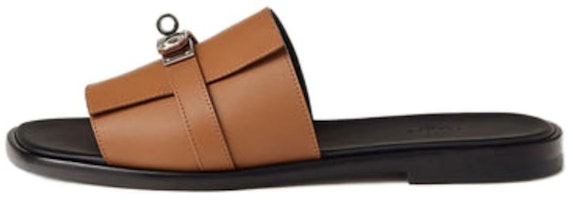 HERMES Gabriella Slide 'Brown Open Toe' H231739Z-H04 HERMES Gabriella Slide 'Brown Open Toe' H231739Z-H04