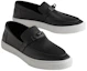 Shop HERMES Game Leder ''Schwarze Slip-On-Schuhe'' H231731Z-H02