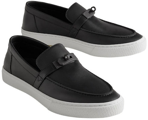 HERMES Kasut Kulit 'Slip-On Fesyen Hitam' H231731Z-H02 Shop HERMES Kasut Kulit 'Slip-On Fesyen Hitam' H231731Z-H02