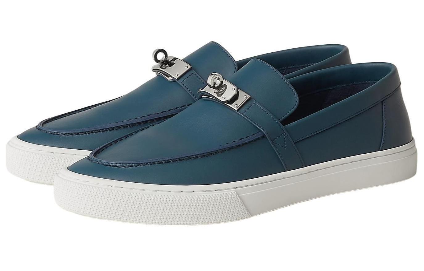 Lookbook Mocassins HERMÈS Game ''Bleu'' H231727Z-HQ8