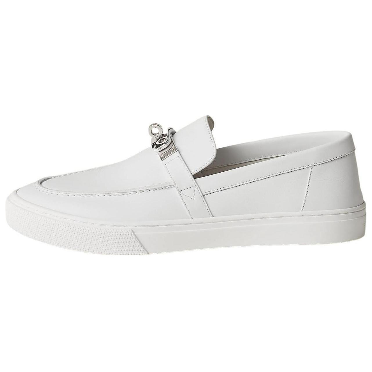 HERMES Game Loafer 'White Leather' H231727Z-H90