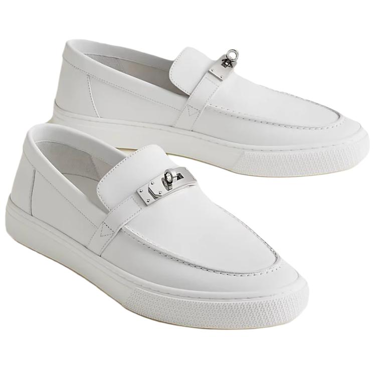 Lookbook エルメス ゲームローファー (白レザー) H231727Z-H90