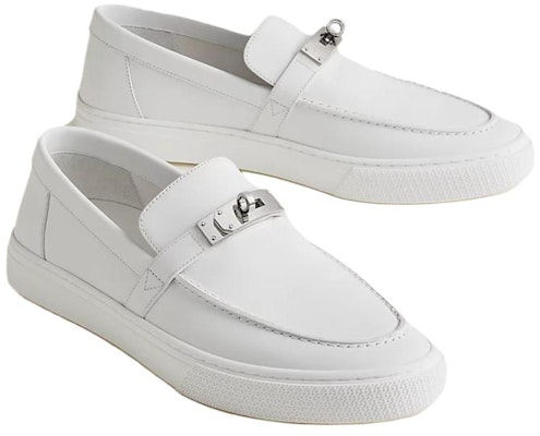 HERMES Sepatu Loafer 'Kulit Putih' H231727Z-H90 Lookbook HERMES Sepatu Loafer 'Kulit Putih' H231727Z-H90