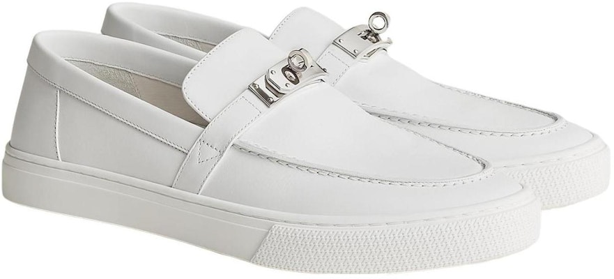 HERMES Sepatu Loafer 'Kulit Putih' H231727Z-H90 Shop HERMES Sepatu Loafer 'Kulit Putih' H231727Z-H90