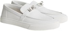 Shop HERMES Sepatu Loafer 'Kulit Putih' H231727Z-H90
