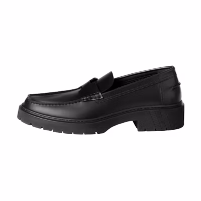 HERMES Gentle Loafer 'Black Leather'