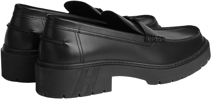 爱马仕黑色皮革平底乐福鞋 H231957Z-A02 Shop 爱马仕黑色皮革平底乐福鞋 H231957Z-A02