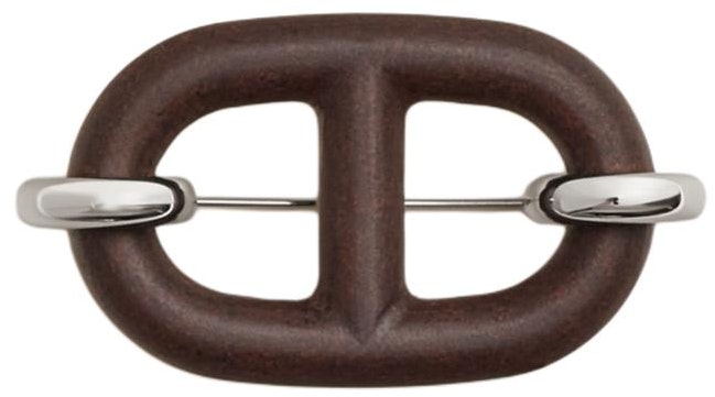 hermes-geometric-design-recycled-leather-brown-brooch-unisex-couple-h077362-fp-01
