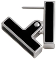 HERMES Geometric Pattern Metal Earrings Multicolor for Men. 108025502 HERMES Geometric Pattern Metal Earrings Multicolor for Men. 108025502