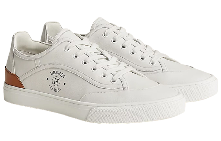 Shop HERMÈS Get Low-Top ''Cuir Blanc'' H231723Z-H90
