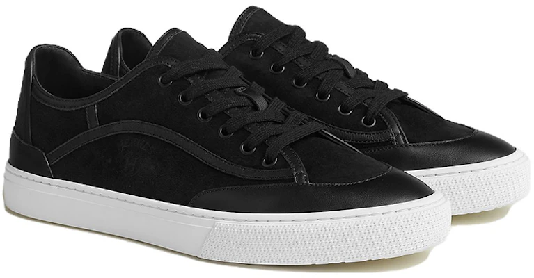 HERMES愛馬仕 Get 圓頭系帶 低幫 板鞋 男款 黑色 Shop HERMES愛馬仕 Get 圓頭系帶 低幫 板鞋 男款 黑色