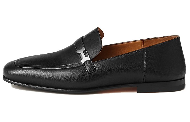 HERMES Giovanni Loafer 'Black Palladium Buckle'