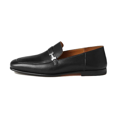 HERMES Giovanni Loafer 'Black Palladium Buckle'