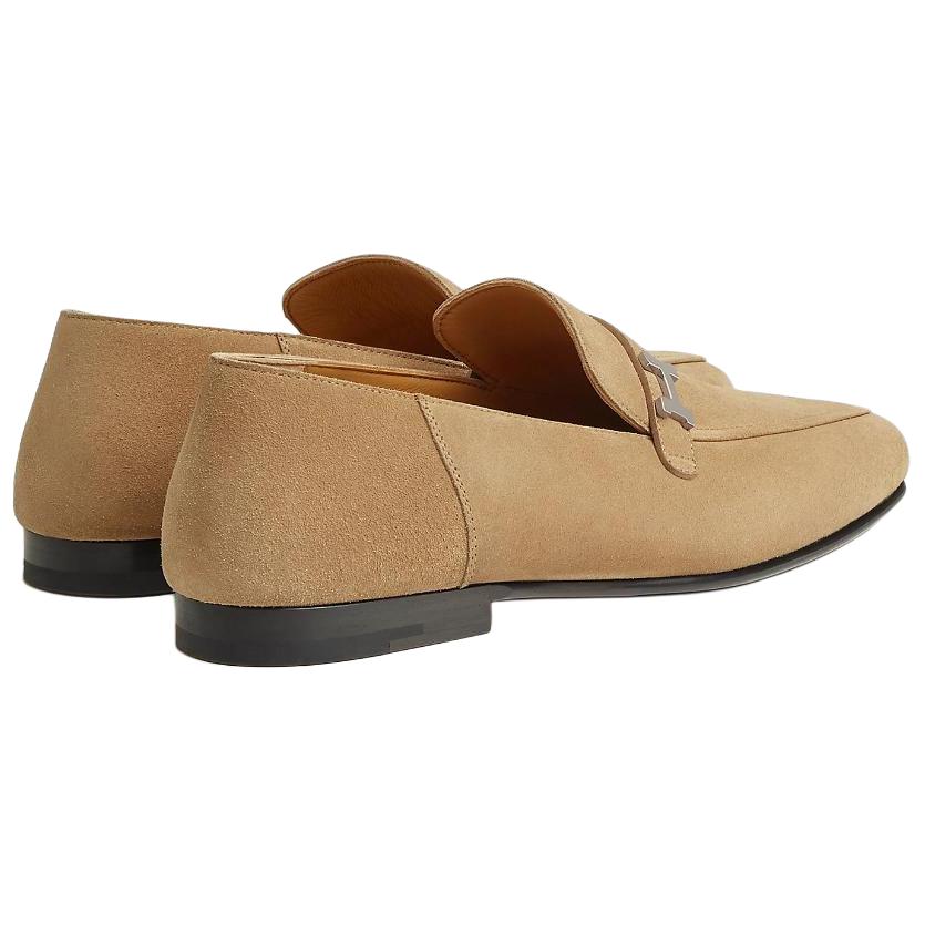 Shop HERMES Mocassino Giovanni ''Marrone'' H231991Z-A1J