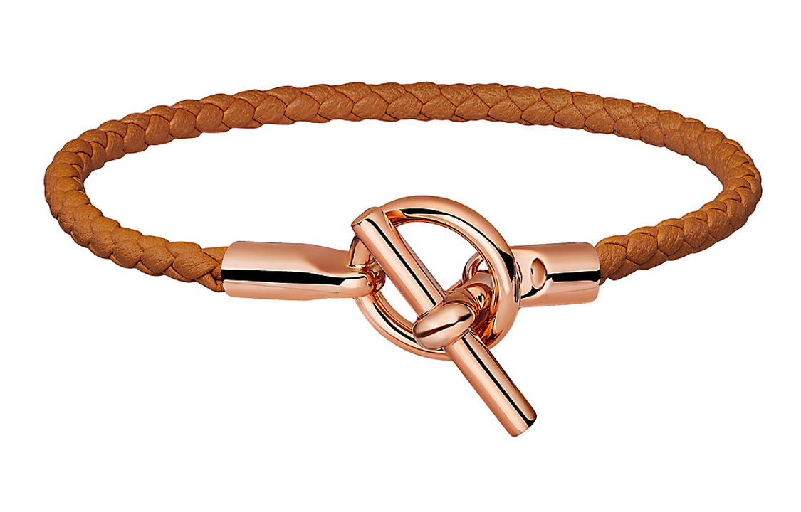 HERMES Glenan Bracelet Rose Gold Unisex Couple Style H071681FO37