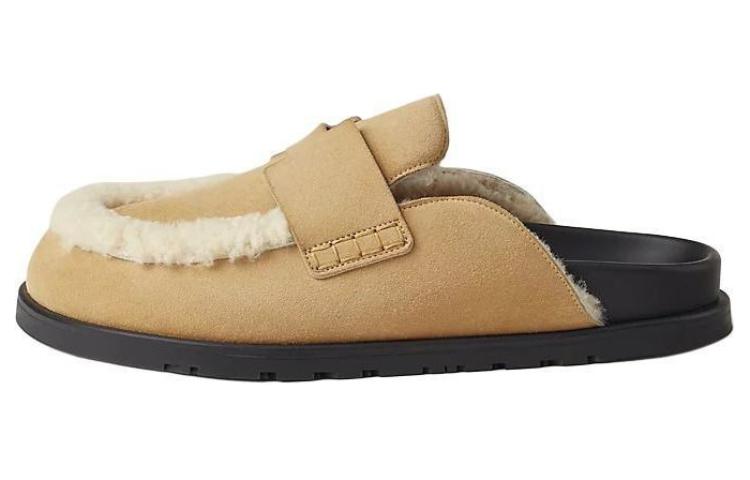 HERMES Go Leather Comfortable Lightweight Brown Slip-On Mules. H232865Z HVD