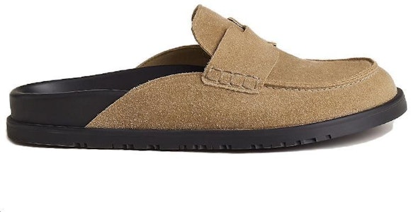HERMES Go Mule 'Beige Suede' Sepatu Mewah H231745Z-H1J Order HERMES Go Mule 'Beige Suede' Sepatu Mewah H231745Z-H1J