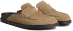 Shop HERMES Go Mule 'Beige Suede' Kasut Tumit Rata Kelabu Beige H231745Z-H1J