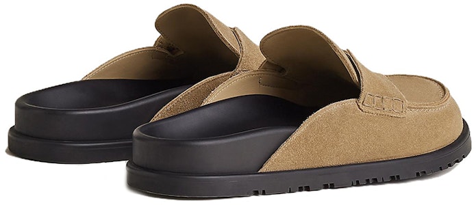 HERMES Go Mule 'Beige Suede' Sepatu Mewah H231745Z-H1J Purchase HERMES Go Mule 'Beige Suede' Sepatu Mewah H231745Z-H1J