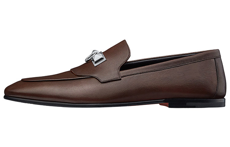 HERMES Goatskin Loafers 'Brown Classic' H202892Z-HD8