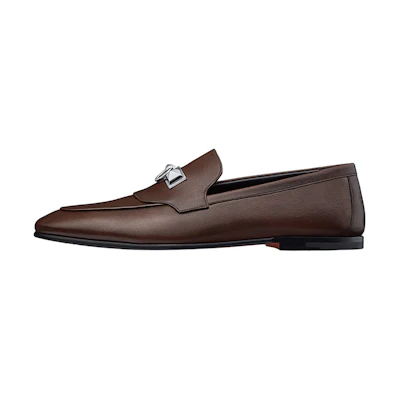 HERMES Goatskin Loafers 'Brown Classic'