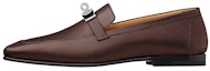 Buy HERMES Goatskin Square Toe Loafer 'Dark Brown' H211977Z-H29