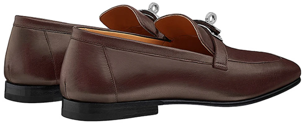HERMES Goatskin Square Toe Loafer 'Dark Brown' H211977Z-H29 Lookbook HERMES Goatskin Square Toe Loafer 'Dark Brown' H211977Z-H29