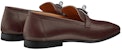 HERMES Goatskin Square Toe Loafer 'Dark Brown' H211977Z-H29