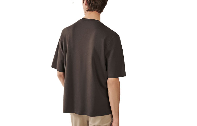 HERMES Graphic Print Crew Neck Short Sleeve T-Shirt for Men H367930HA4T 圖 7