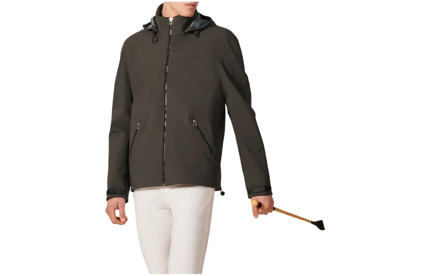 Hermes Green Detachable Vest Bomber Jacket Casual Outerwear H800557E01L