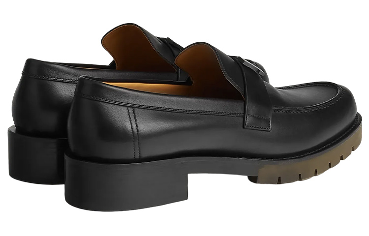 Purchase 爱马仕 Gregoire 黑色皮革一脚蹬鞋 H231998Z-A02