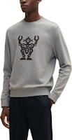 HERMES Grey Robot Crewneck Long Sleeve Sweatshirt H157750HA76 HERMES Grey Robot Crewneck Long Sleeve Sweatshirt H157750HA76