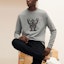 Shop HERMES Abu-abu Robot Crewneck Lengan Panjang Sweatshirt H157750HA76