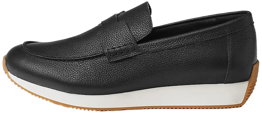 HERMES Ground 'Sepatu Kulit Hitam Slip-On' H231901Z-H01 Buy HERMES Ground 'Sepatu Kulit Hitam Slip-On' H231901Z-H01